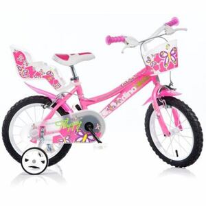DINO Bikes - dětské kolo 16" - růžové 2017