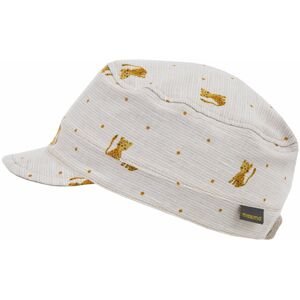 Maimo Mini Boy cap,check - hellbeigemeliert-curry-leopard 47