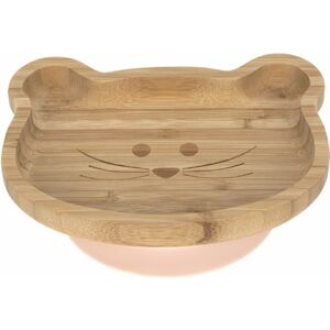 Lassig Platter Bamboo/Wood Little Chums Mouse with suction pad/silicone