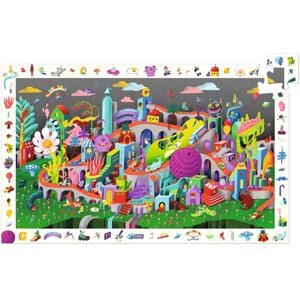 Djeco Vyhledávací puzzle - Crazy Town 200 pcs
