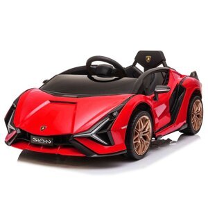 mamido Dětské elektrické auto Lamborghini Sian červené